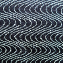 Load image into Gallery viewer, Haori Jacket Midnight blue Full Shibori Wave Silk #10959F2