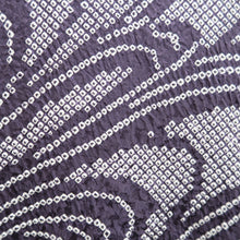 Load image into Gallery viewer, Haori Jacket Vintage(1950-1980) Purple Shibori Wave Silk #10598C2