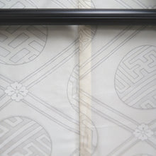 Load image into Gallery viewer, Haori Jacket Vintage(1950-1980) Black Silver Curling Wave Silk #9760A3