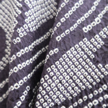 Load image into Gallery viewer, Haori Jacket Vintage(1950-1980) Purple Shibori Wave Silk #10598C2