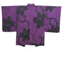 Load image into Gallery viewer, Haori Jacket Vintage(1950-1980) Purple Tachibana Silk #10608C2