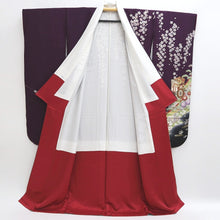 Load image into Gallery viewer, Furisode Purple Sakura Tall Silk #9682J3