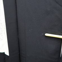 Load image into Gallery viewer, Haori Jacket Black Crane Birds Silk #10819E1