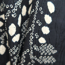 Load image into Gallery viewer, Haori Jacket Vintage(1950-1980) Black Shibori Botanical Silk #10938F1