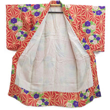 Load image into Gallery viewer, Juban Vintage(1920-1950) Light Red Camellia Plum blossom Silk #10372F4