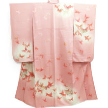 Load image into Gallery viewer, Furisode Pink Butterfly Silk #10328F1