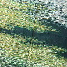 Load image into Gallery viewer, Kimono Vintage(1950-1980) Green Rippling water Silk #10782D4
