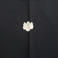Load image into Gallery viewer, Haori Jacket Vintage(1950-1980) Black Silver Plum blossom Branch Silk #10012C3