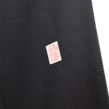 Load image into Gallery viewer, Tomesode Black Landscape Silk #10397A1