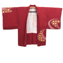 Load image into Gallery viewer, Haori Jacket Red Shibori Silk #10861E3