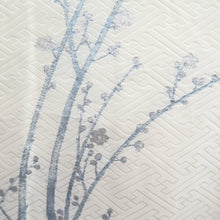 Load image into Gallery viewer, Haori Jacket Vintage(1950-1980) White Pale Pink Silver Plum blossom Branch Silk #10848E3