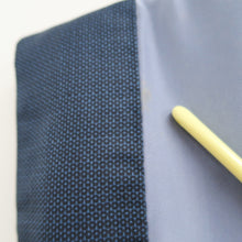 Load image into Gallery viewer, Men's Haori Vintage(1950-1980) Blue Black Dragon Curling Wave Silk #10442A3