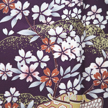 Load image into Gallery viewer, Furisode Purple Sakura Tall Silk #9682J3