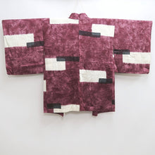 Load image into Gallery viewer, Haori Jacket Vintage(1950-1980) Reddish Purple Silk #10103D2