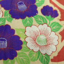 Load image into Gallery viewer, Juban Vintage(1920-1950) Light Red Camellia Plum blossom Silk #10372F4