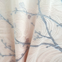Load image into Gallery viewer, Haori Jacket Vintage(1950-1980) White Pale Pink Silver Plum blossom Branch Silk #10848E3