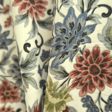 Load image into Gallery viewer, Haori Jacket Vintage(1950-1980) White Floral pattern Silk #10739D3