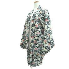 Load image into Gallery viewer, Haori Jacket Vintage(1950-1980) Light Gray Maple Leaf Branch Silk #10849E3