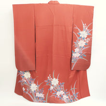 Load image into Gallery viewer, Furisode Light Red Flower Tall Silk #9692J4