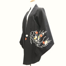 Load image into Gallery viewer, Haori Jacket Vintage(1950-1980) Black Branch Silk #10209E1