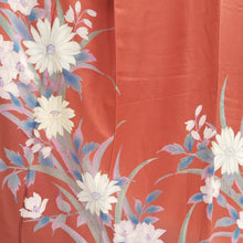 Load image into Gallery viewer, Furisode Light Red Flower Tall Silk #9692J4
