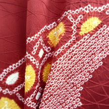 Load image into Gallery viewer, Haori Jacket Red Shibori Silk #10861E3