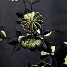 Load image into Gallery viewer, Haori Jacket Black Fully Embroidered Chrysanthemum Silk #10939F1