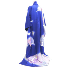 Load image into Gallery viewer, Furisode Blue Seagull Tall Silk #10559B4