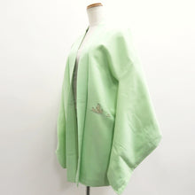 Load image into Gallery viewer, Haori Jacket Vintage(1950-1980) Light Green Noh Silk #10225E2
