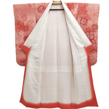 Load image into Gallery viewer, Furisode Light Red Pink Shibori Chrysanthemum Silk #10319F1