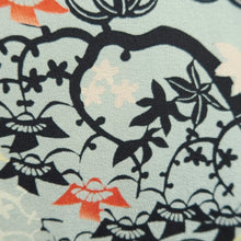 Load image into Gallery viewer, Haori Jacket Vintage(1950-1980) Light Gray Maple Leaf Branch Silk #10849E3