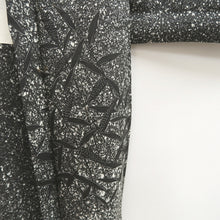 Load image into Gallery viewer, Haori Jacket Vintage(1950-1980) Black White Leaves Embroidery Silk #10119D2