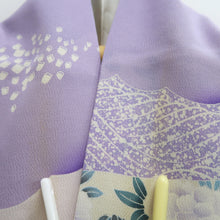 Load image into Gallery viewer, Furisode Lavender Bird Tall Silk #9713J5