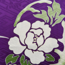 Load image into Gallery viewer, Kimono Vintage(1920-1950) Purple Ryusui Sayagata Silk #10783D4