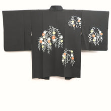 Load image into Gallery viewer, Haori Jacket Vintage(1950-1980) Black Branch Silk #10209E1