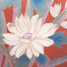Load image into Gallery viewer, Furisode Light Red Flower Tall Silk #9692J4
