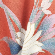 Load image into Gallery viewer, Furisode Light Red Flower Tall Silk #9692J4
