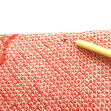 Load image into Gallery viewer, Furisode Light Red Pink Shibori Chrysanthemum Silk #10319F1