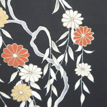 Load image into Gallery viewer, Haori Jacket Vintage(1950-1980) Black Branch Silk #10209E1