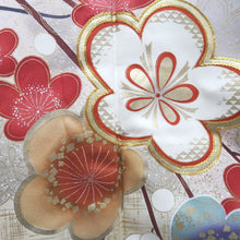 Load image into Gallery viewer, Furisode Blue Plum blossom Branch Tall Silk #9702J5