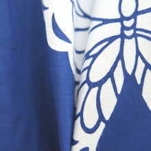 Load image into Gallery viewer, Yukata Vintage(1950-1980) Blue Butterfly Cotton #9918B4