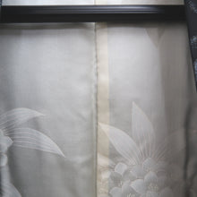 Load image into Gallery viewer, Haori Jacket Vintage(1950-1980) Black Gold Silver Flower Silk #10059D1