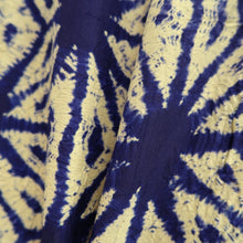 Load image into Gallery viewer, Kimono Vintage(1950-1980) Light Yellow Purple Shibori Silk #10261E4