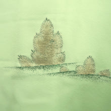 Load image into Gallery viewer, Haori Jacket Vintage(1950-1980) Light Green Noh Silk #10225E2