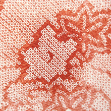 Load image into Gallery viewer, Furisode Light Red Pink Shibori Chrysanthemum Silk #10319F1