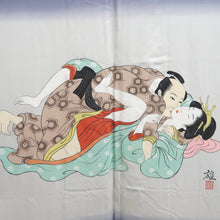 Load image into Gallery viewer, Men's Haori Vintage(1950-1980) Dark Brown Ohshima Shunga Silk #9824B1