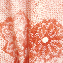 Load image into Gallery viewer, Furisode Light Red Pink Shibori Chrysanthemum Silk #10319F1
