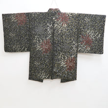Load image into Gallery viewer, Haori Jacket Vintage(1950-1980) Black Gold Chrysanthemum Silk #9905B4