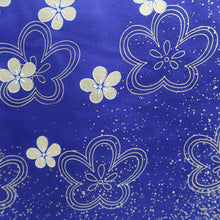 Load image into Gallery viewer, Furisode Blue Plum blossom Branch Tall Silk #9702J5