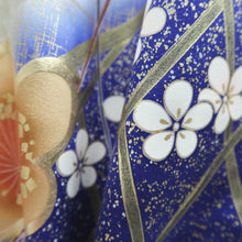 Load image into Gallery viewer, Furisode Blue Plum blossom Branch Tall Silk #9702J5